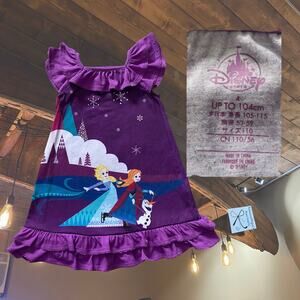 Disney Store Frozen Pajama Sleep Nightgown Dress Kids Sz 4